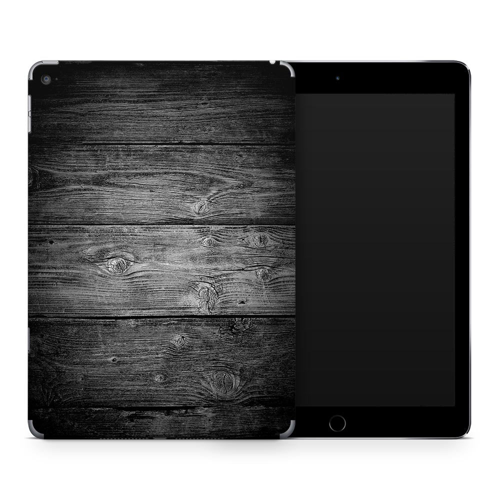 Black Timber V2 iPad Air Skin
