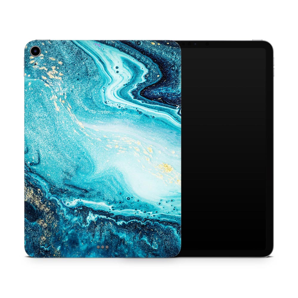 Blue River Marble Apple iPad Air 4 Skin