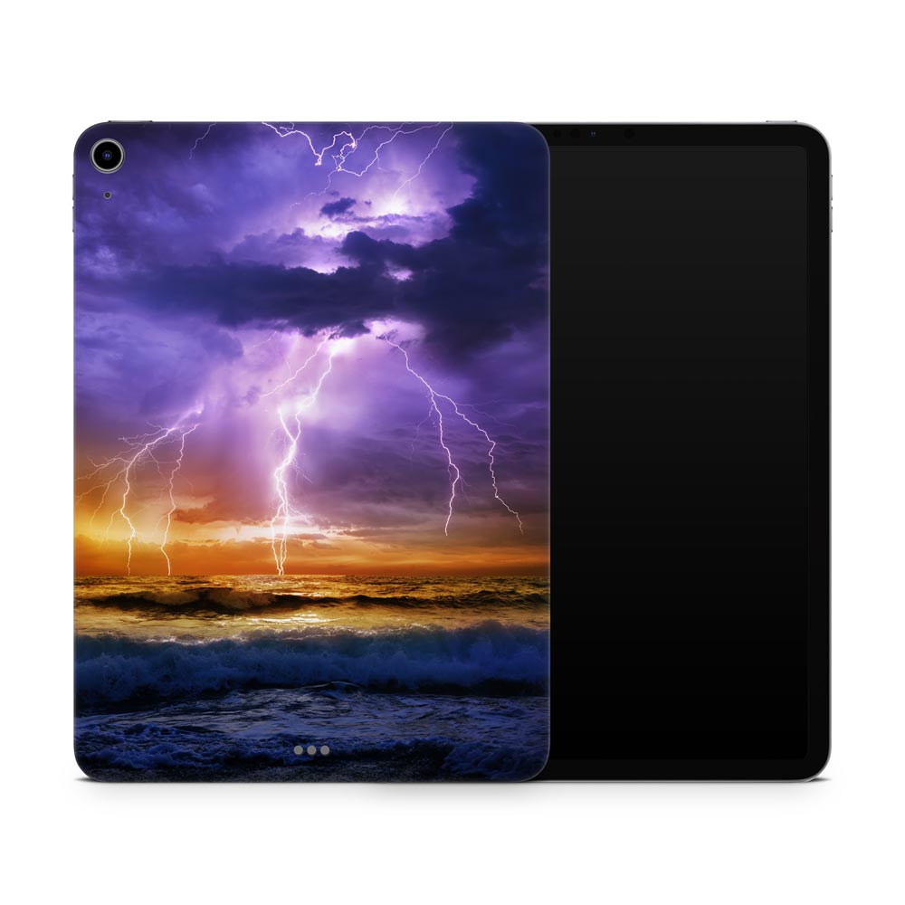 Purple Ocean Storm Apple iPad Air 4 Skin