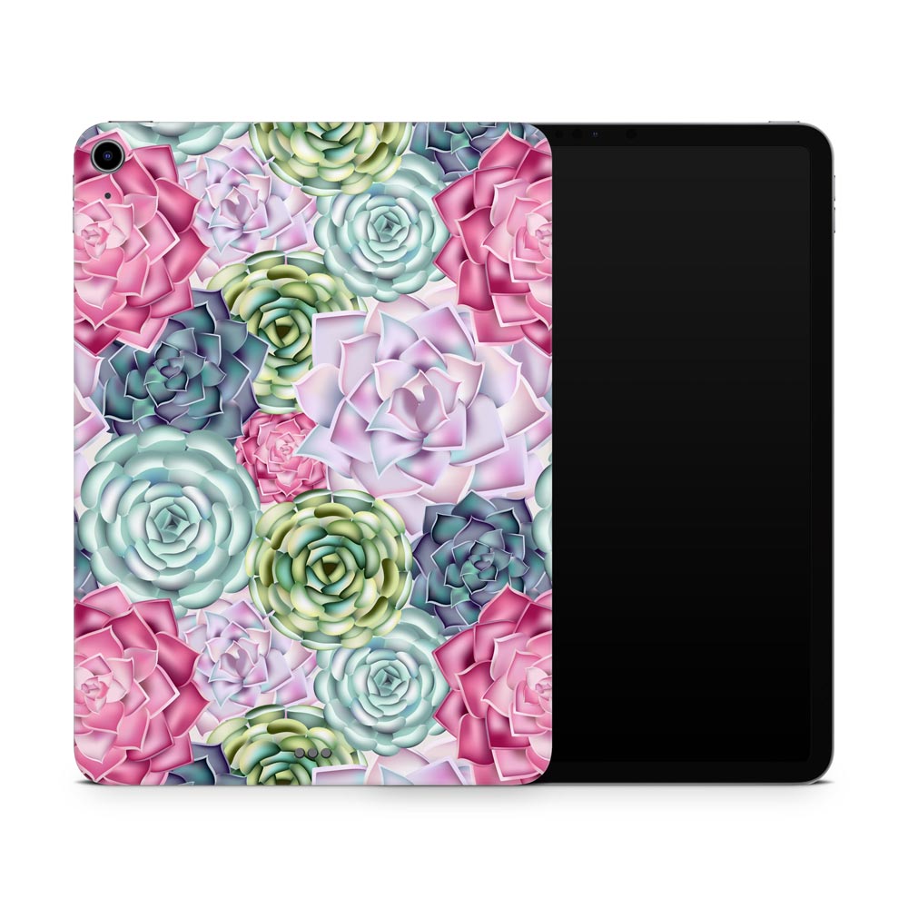 Succulent Pastel Apple iPad Air 4 Skin