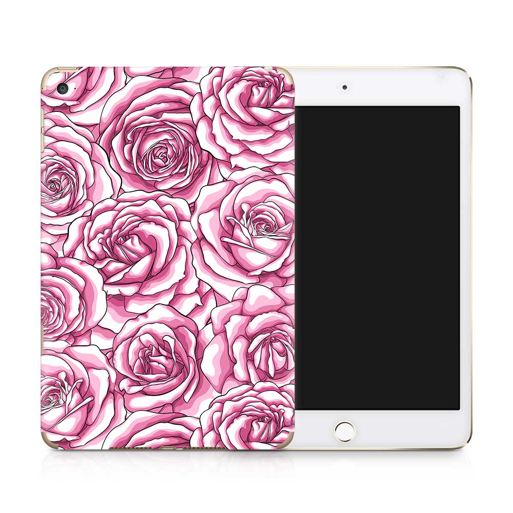 Etched Rose Apple iPad Mini Skin