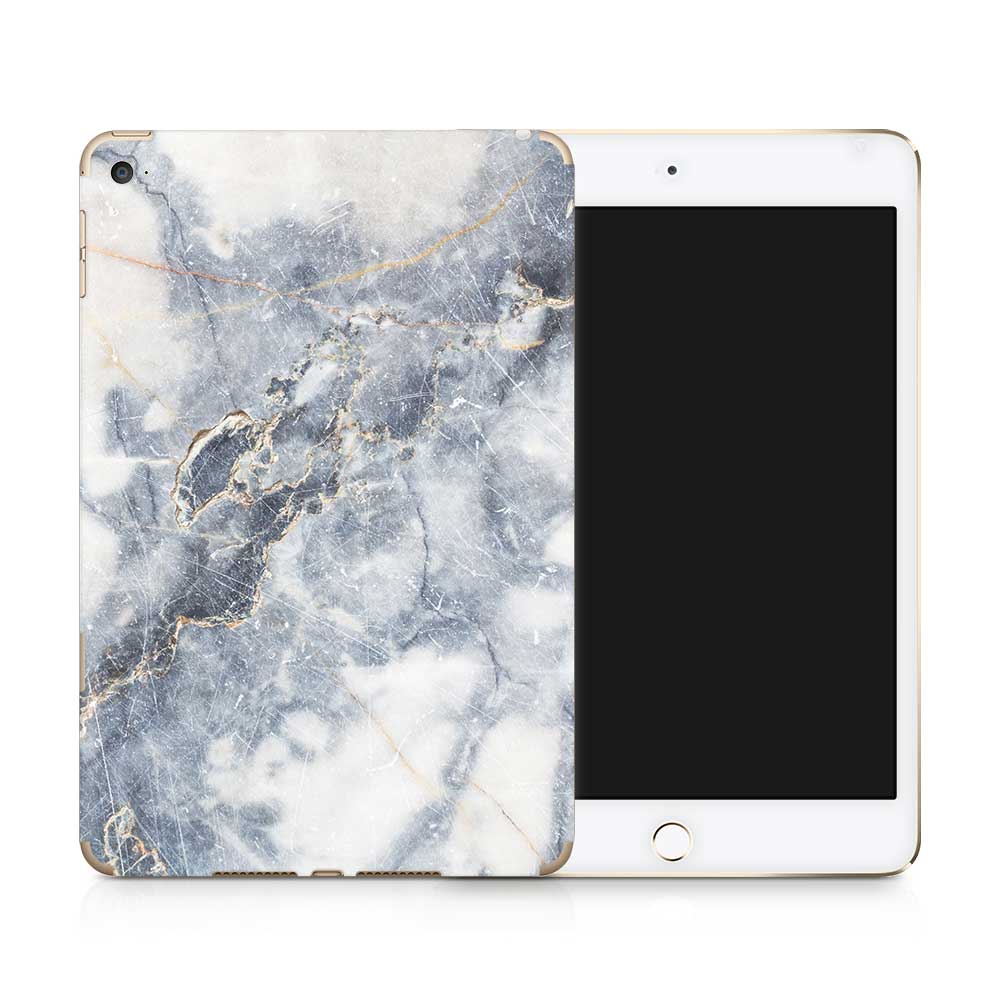 Grey Marble Gold Fleck Apple iPad Mini Skin