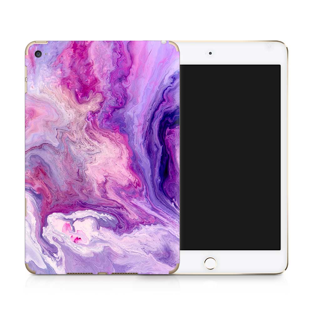 Purple Marble Swirl Apple iPad Mini Skin
