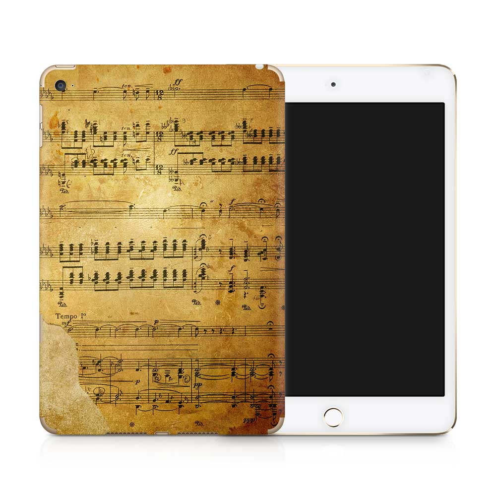 Music Sheet Parchment Apple iPad Mini Skin