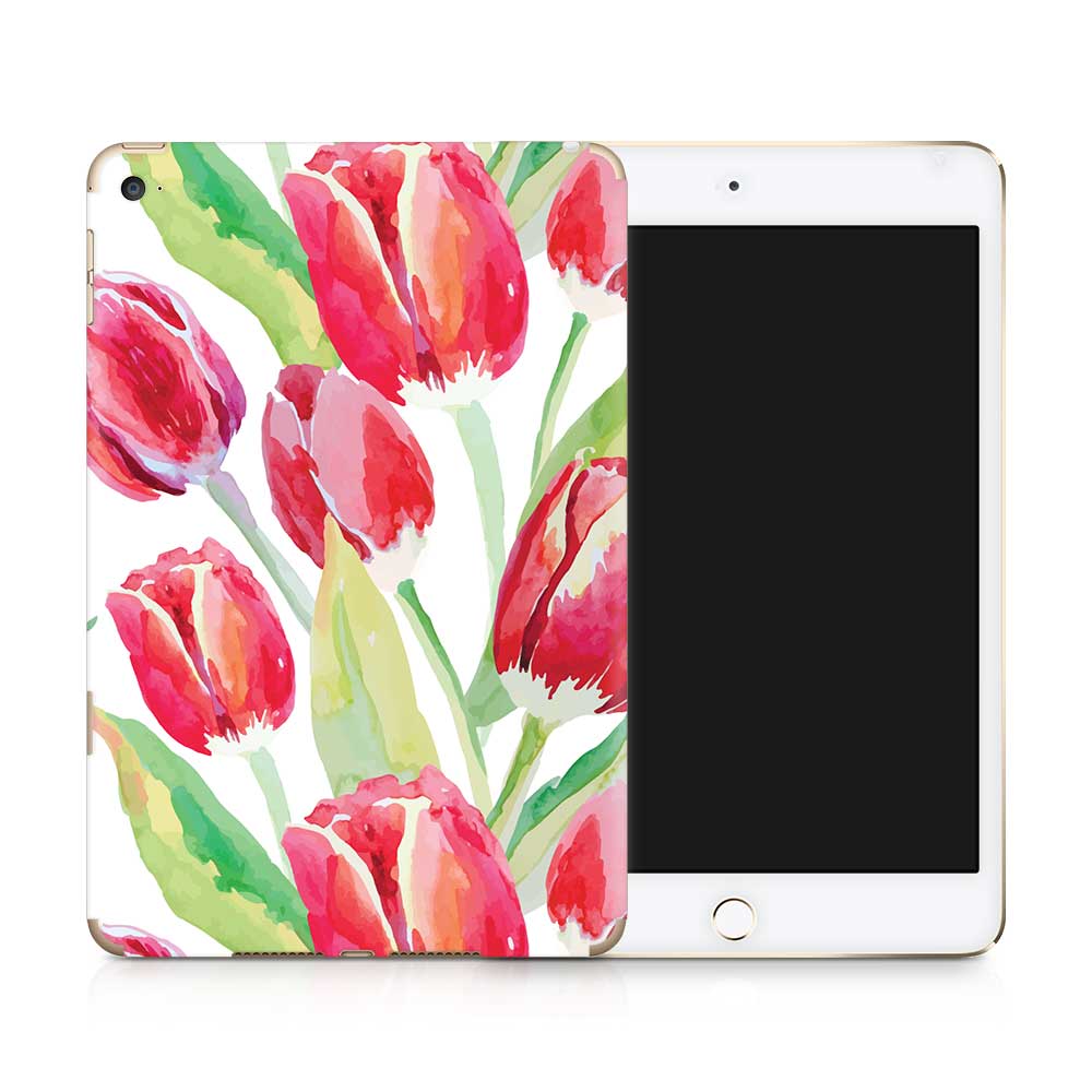 Watercolour Tulips Apple iPad Mini Skin