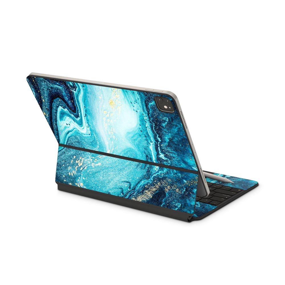 Blue River Marble iPad Pro (2020) Magic Keyboard Skin