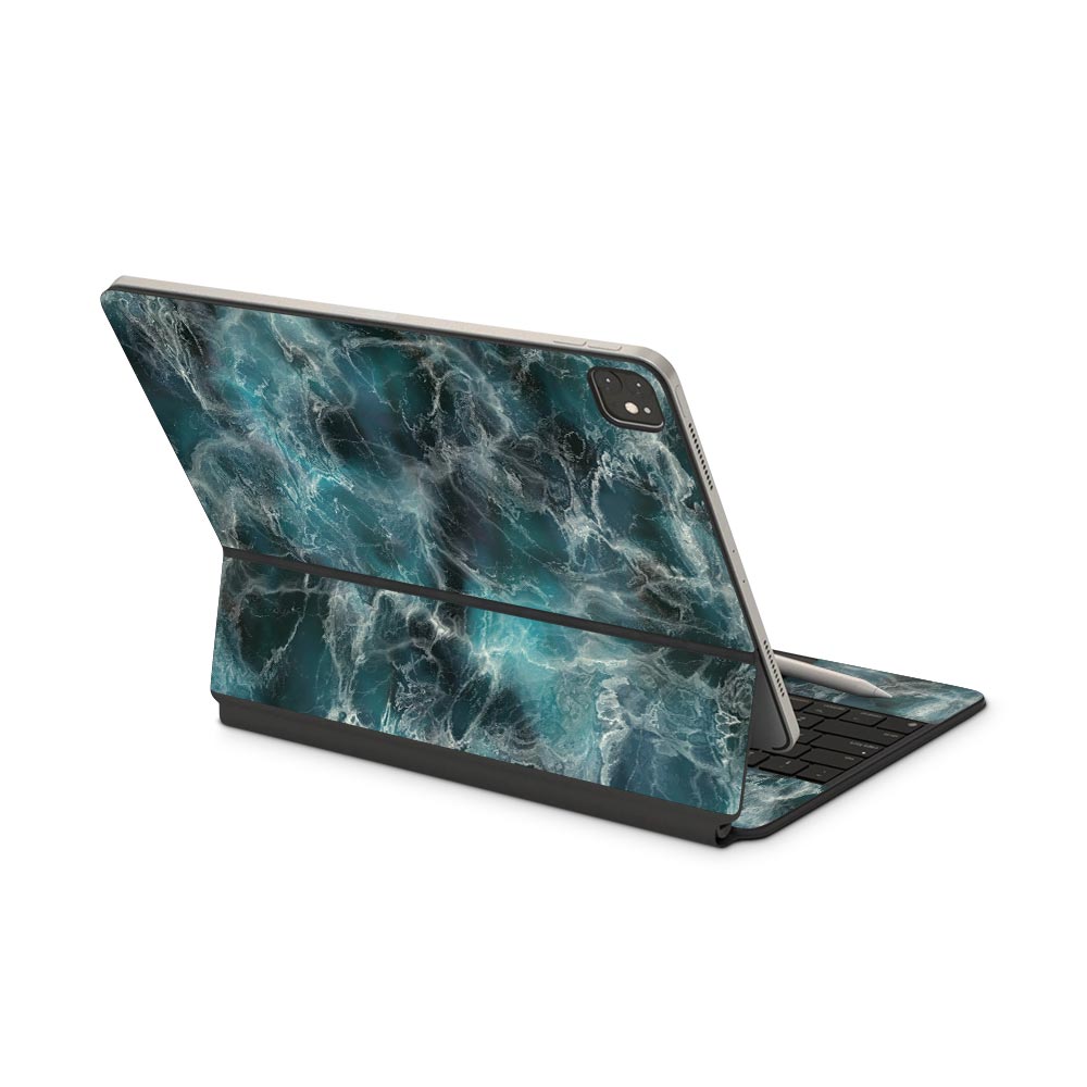 Blue Ocean Marble iPad Pro (2020) Magic Keyboard Skin