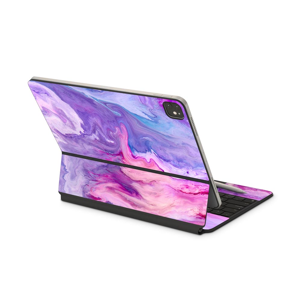 Purple Marble Swirl iPad Pro (2020) Magic Keyboard Skin