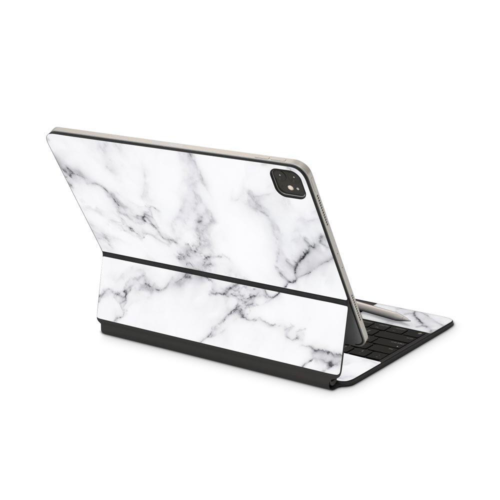 White Marble III iPad Pro (2020) Magic Keyboard Skin