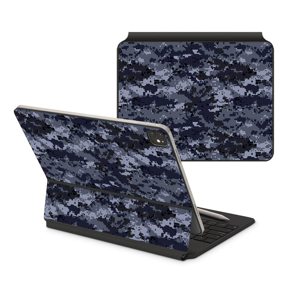 Digital Navy Camo iPad Pro 12.9 (2021) Magic Keyboard Skin