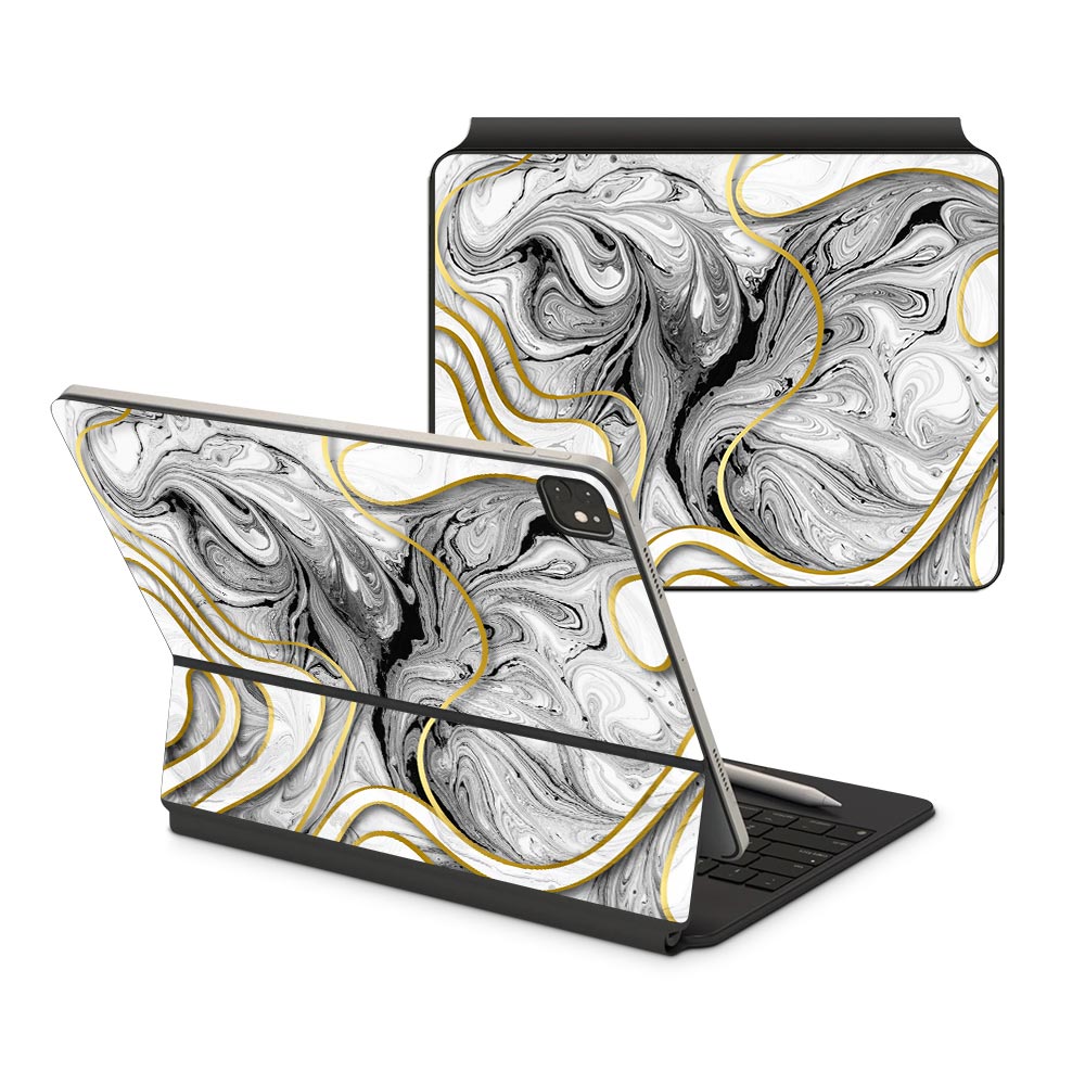 Acrylic Marble Swirl iPad Pro 12.9 (2021) Magic Keyboard Skin