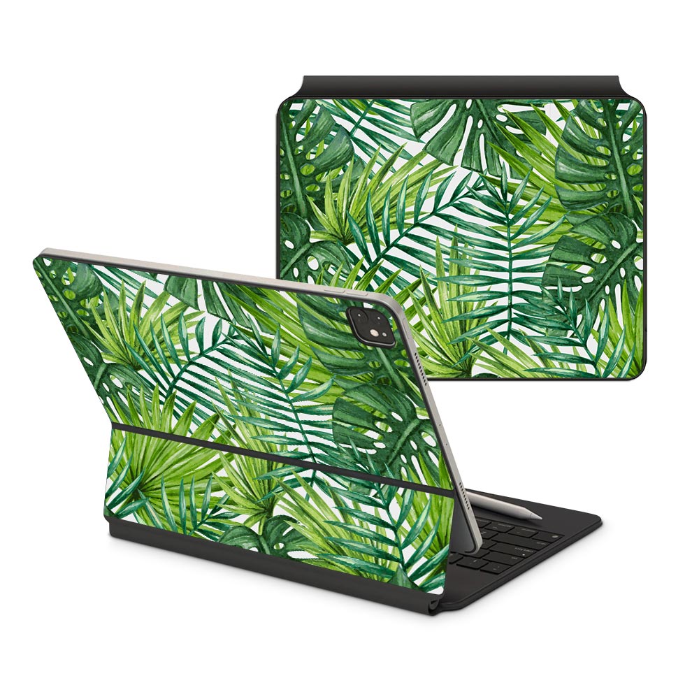 Watercolour Palm Leaves iPad Pro 12.9 (2021) Magic Keyboard Skin