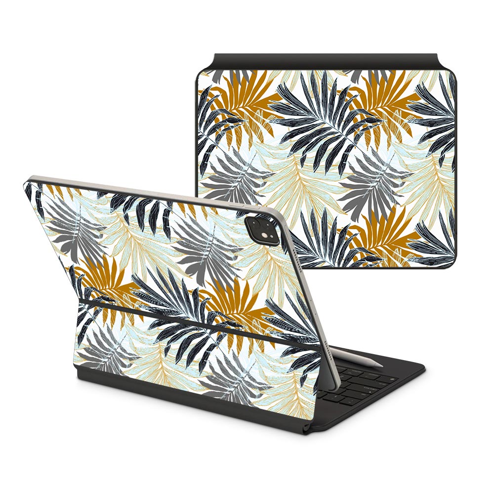 Retro Palm Leaves iPad Pro 12.9 (2021) Magic Keyboard Skin