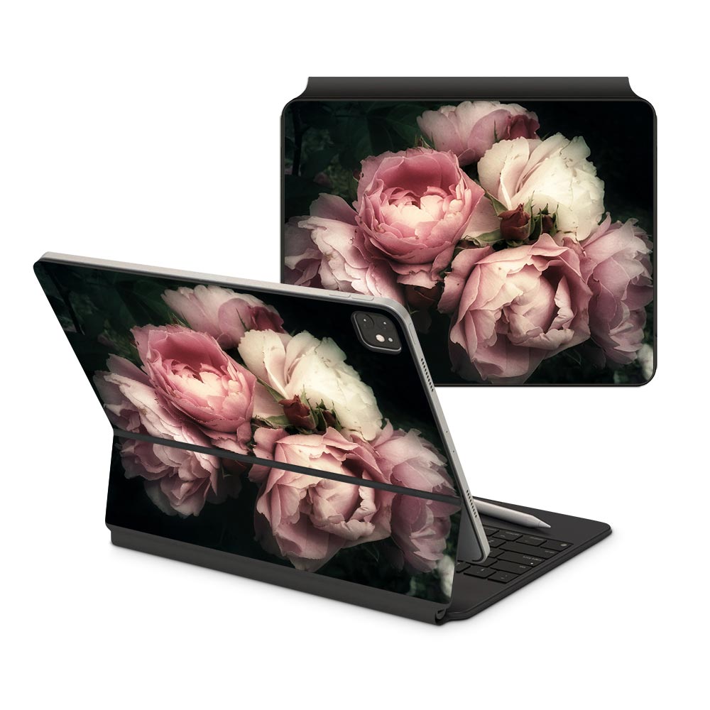 Blush Pink Roses iPad Pro 12.9 (2021) Magic Keyboard Skin