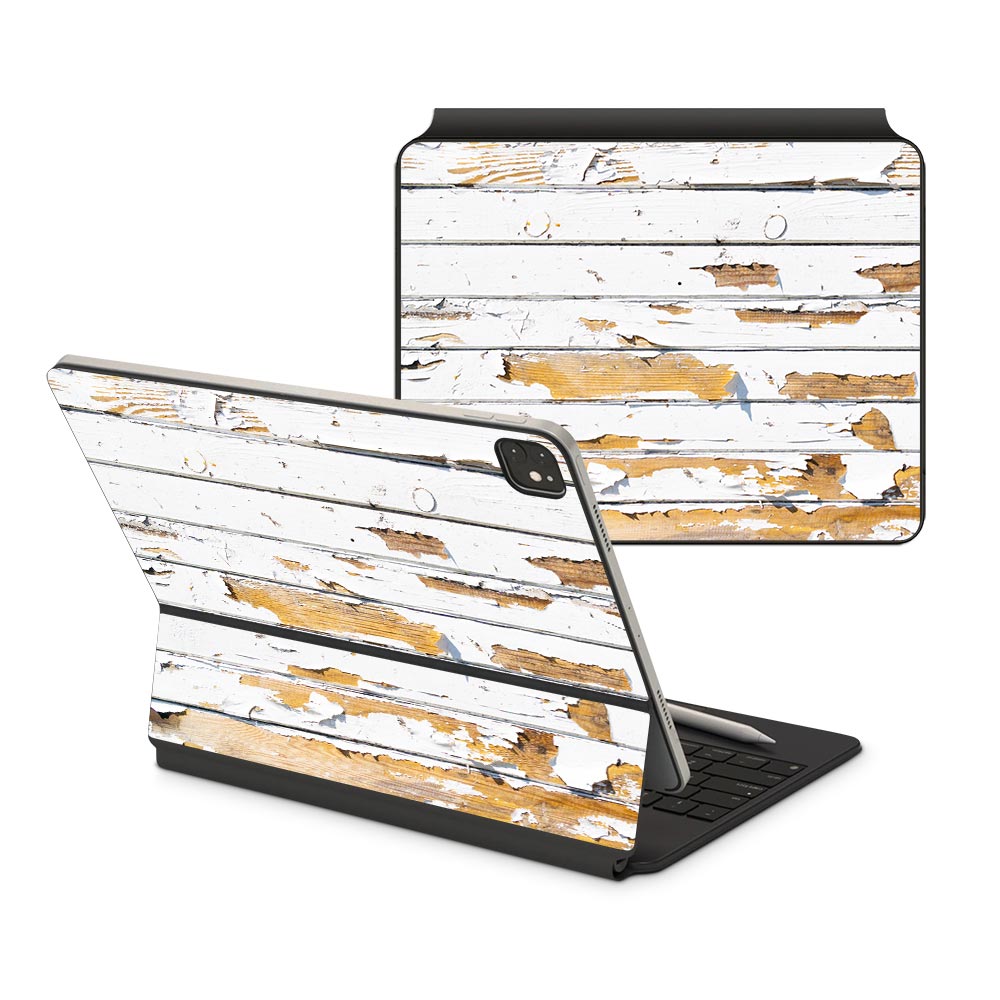Peeling Wood Panels iPad Pro 12.9 (2021) Magic Keyboard Skin