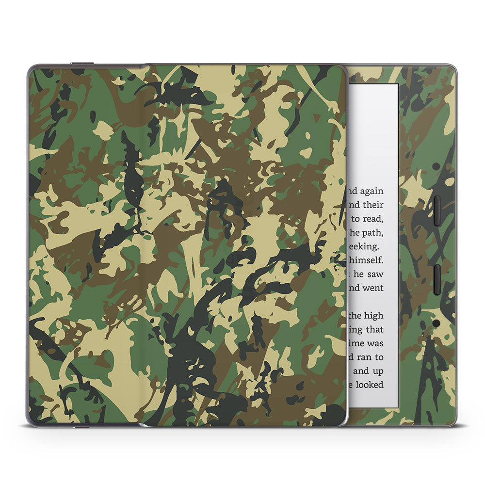 Abstract Military Camo Kindle Oasis Skin