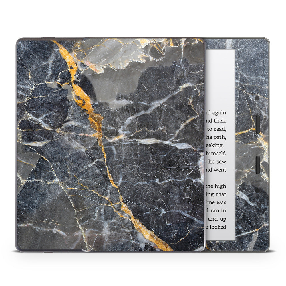 Slate Gold Marble Kindle Oasis Skin