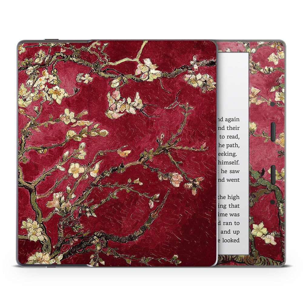 Red Blossoming Almond Treet Kindle Oasis Skin
