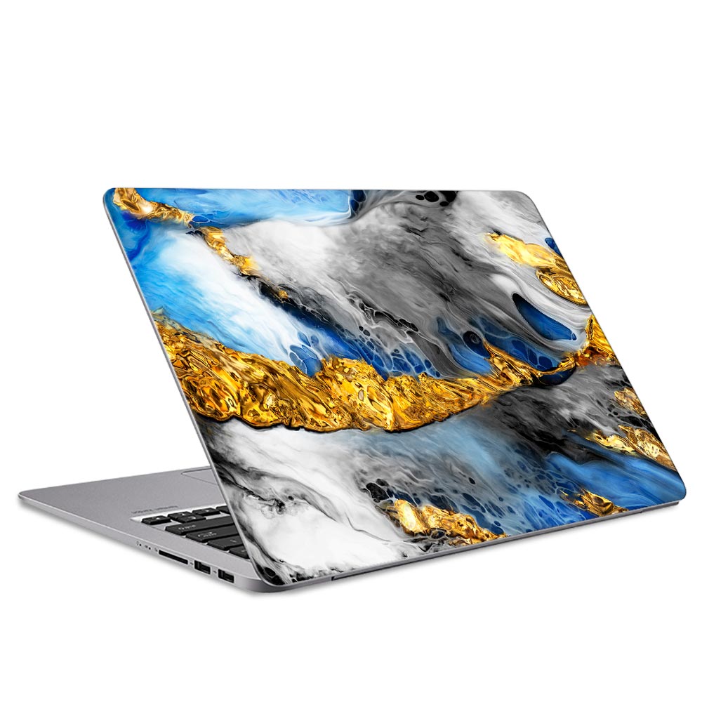 Blue Abstract Laptop Skin