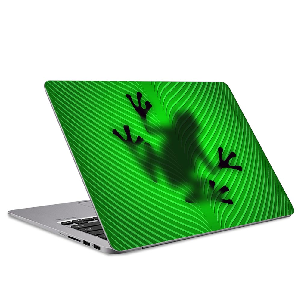 Frog on a Leaf Laptop Skin