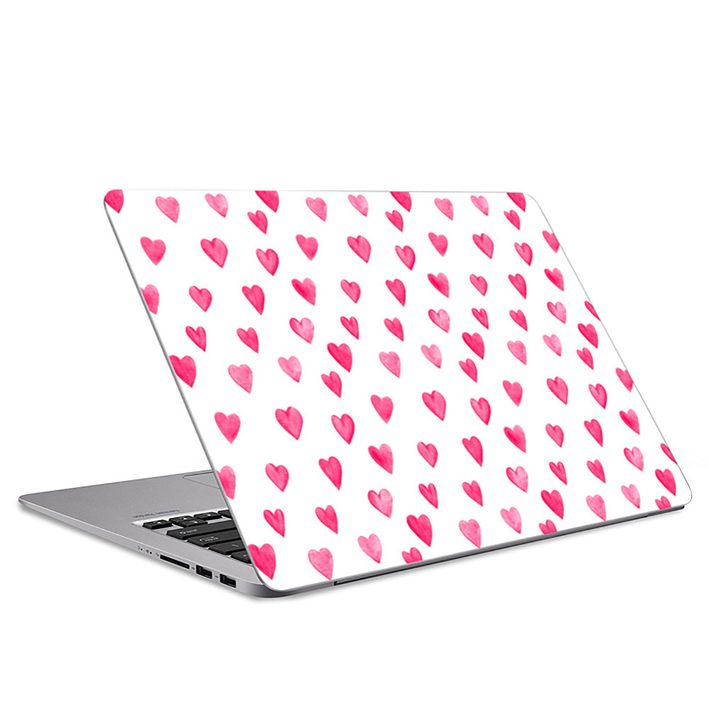 Pink Hearts Laptop Skin