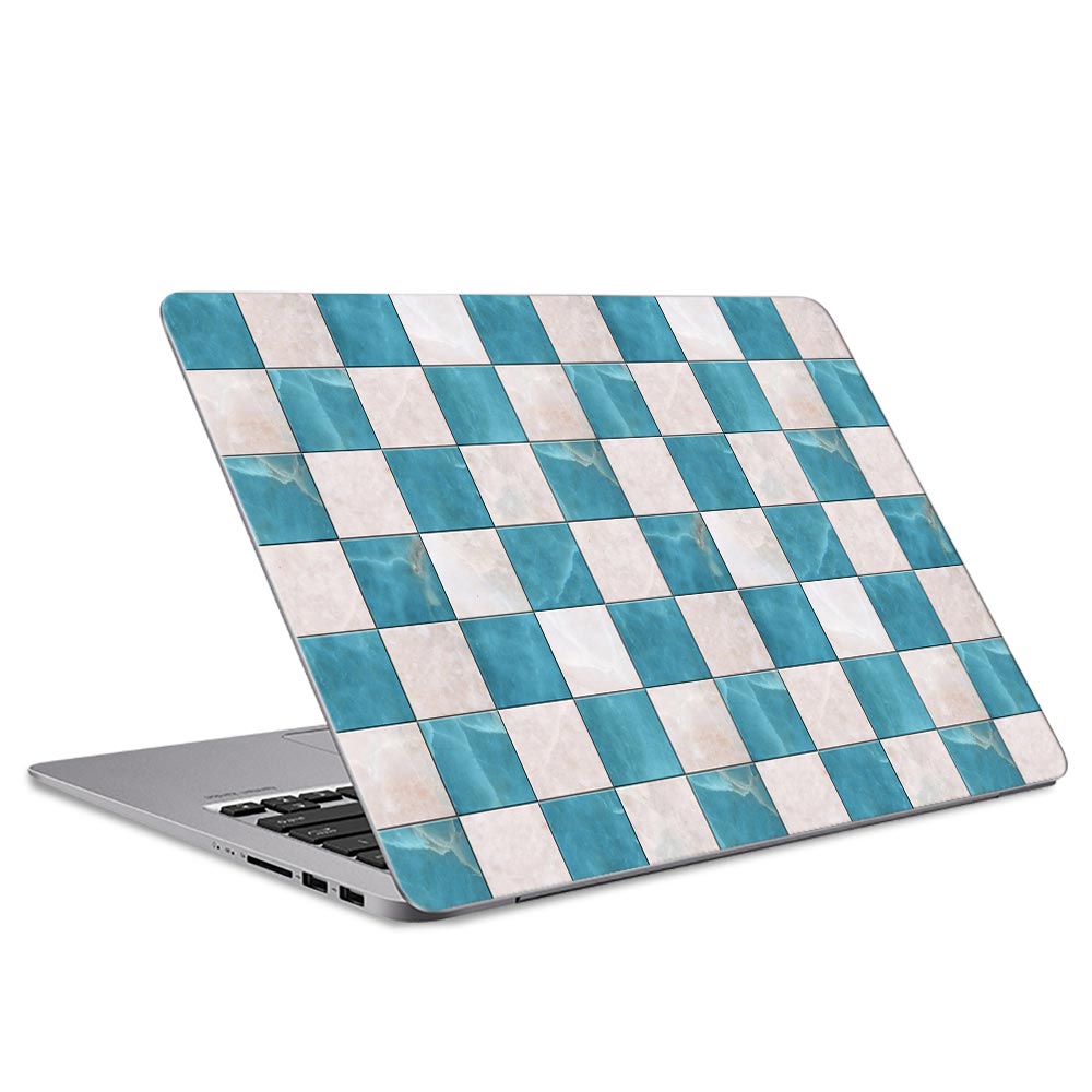 Marble Check Laptop Skin