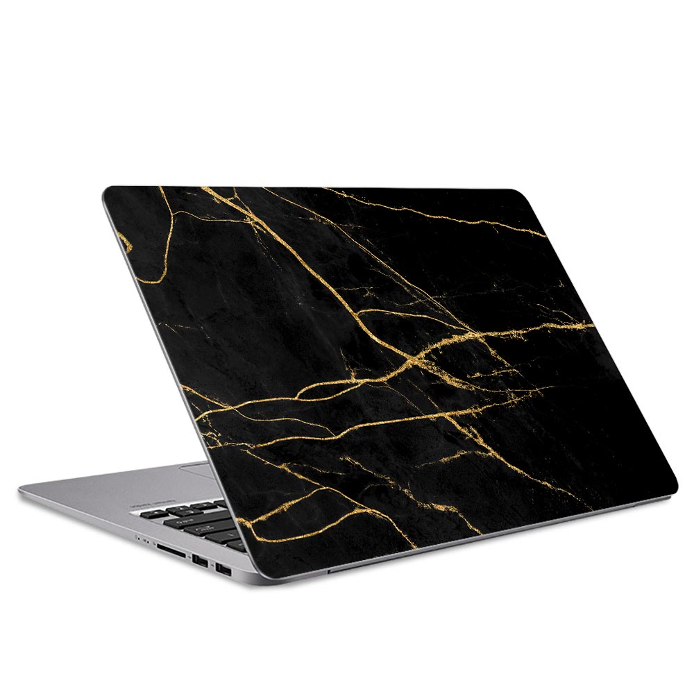 Gold Streak Marble Laptop Skin