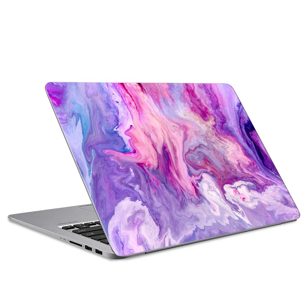 Purple Marble Swirl Laptop Skin