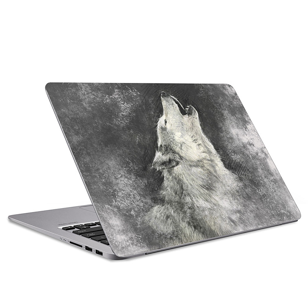 Misty Wolf Laptop Skin