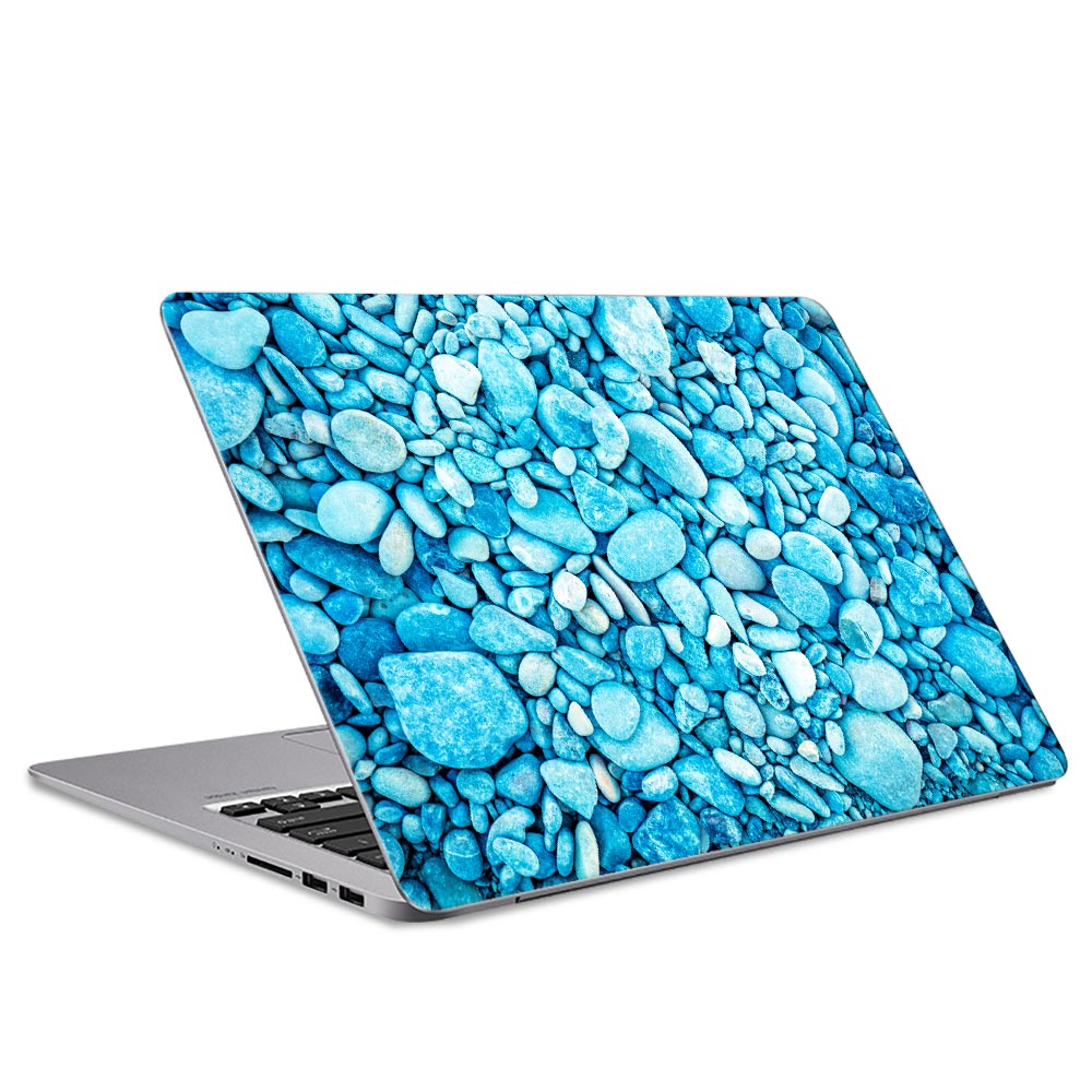 Blue Pebbles Laptop Skin