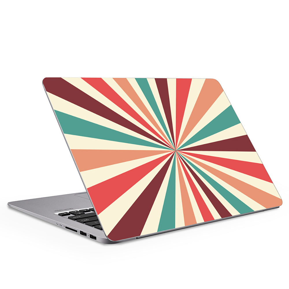 Funky Retro Stripes Laptop Skin