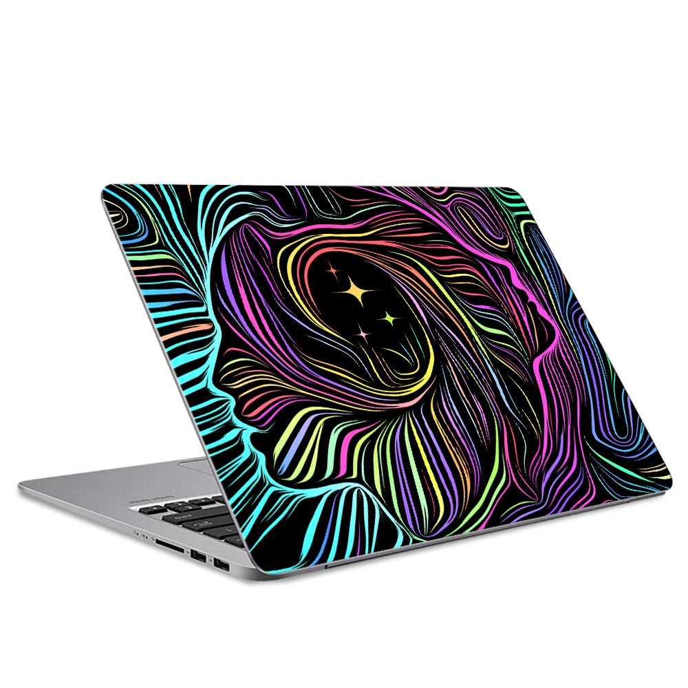 Rainbow Silhouette Laptop Skin