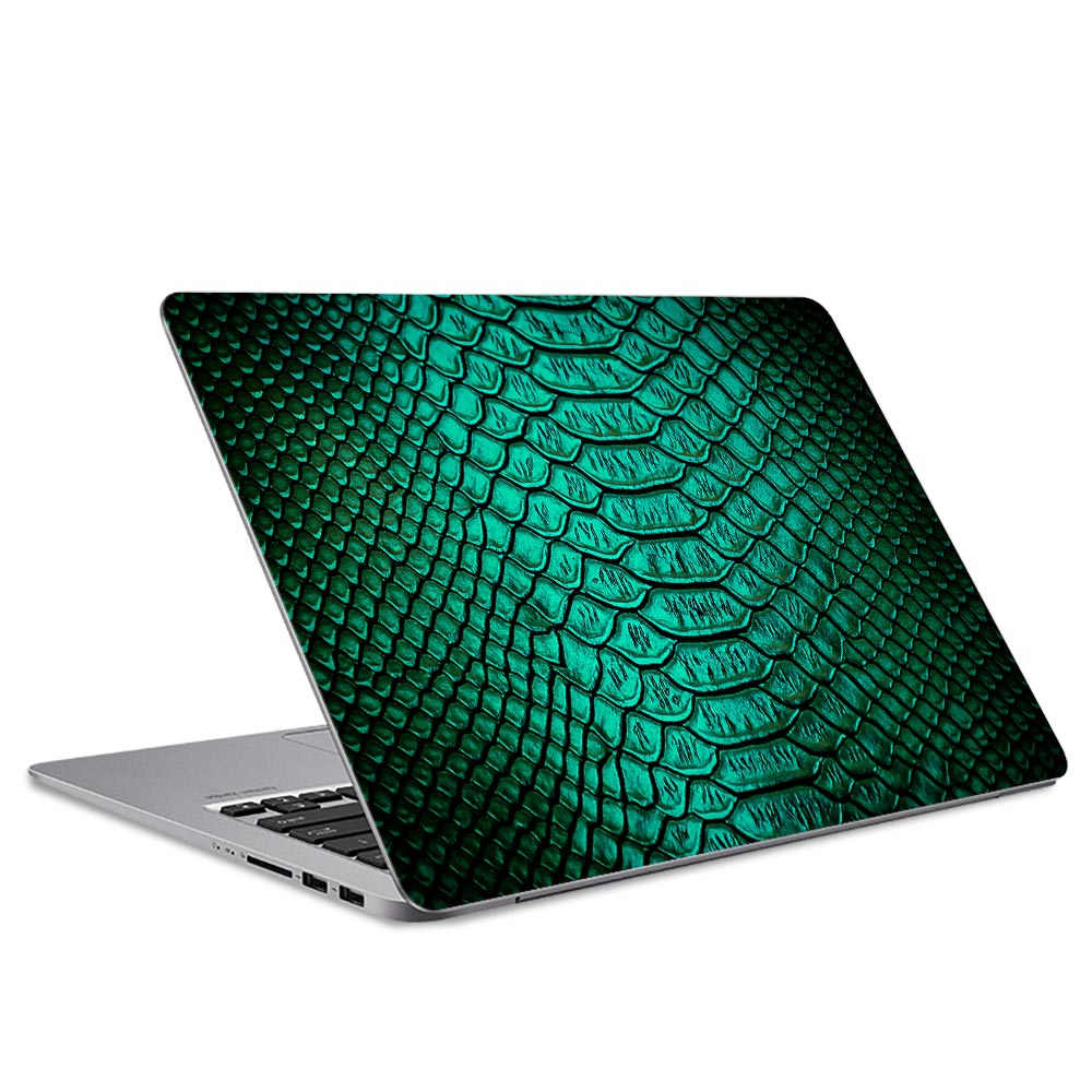 Jungle Green Snake Skin Laptop Skin