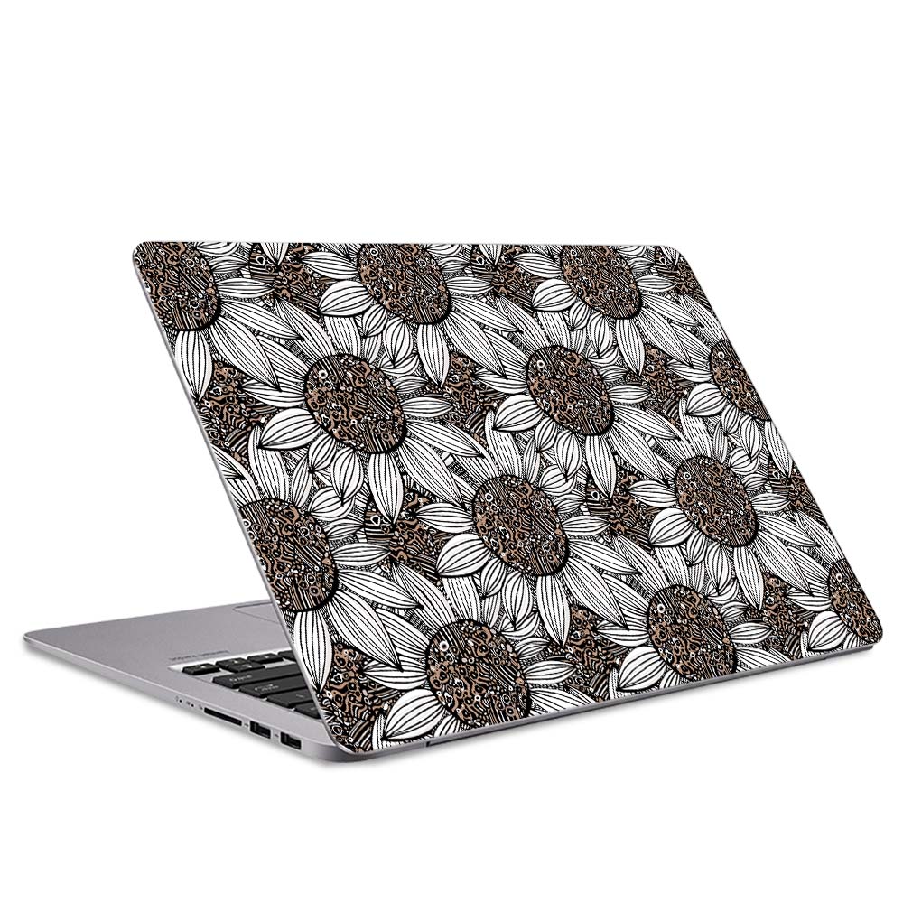 Dark Sunflower Laptop Skin