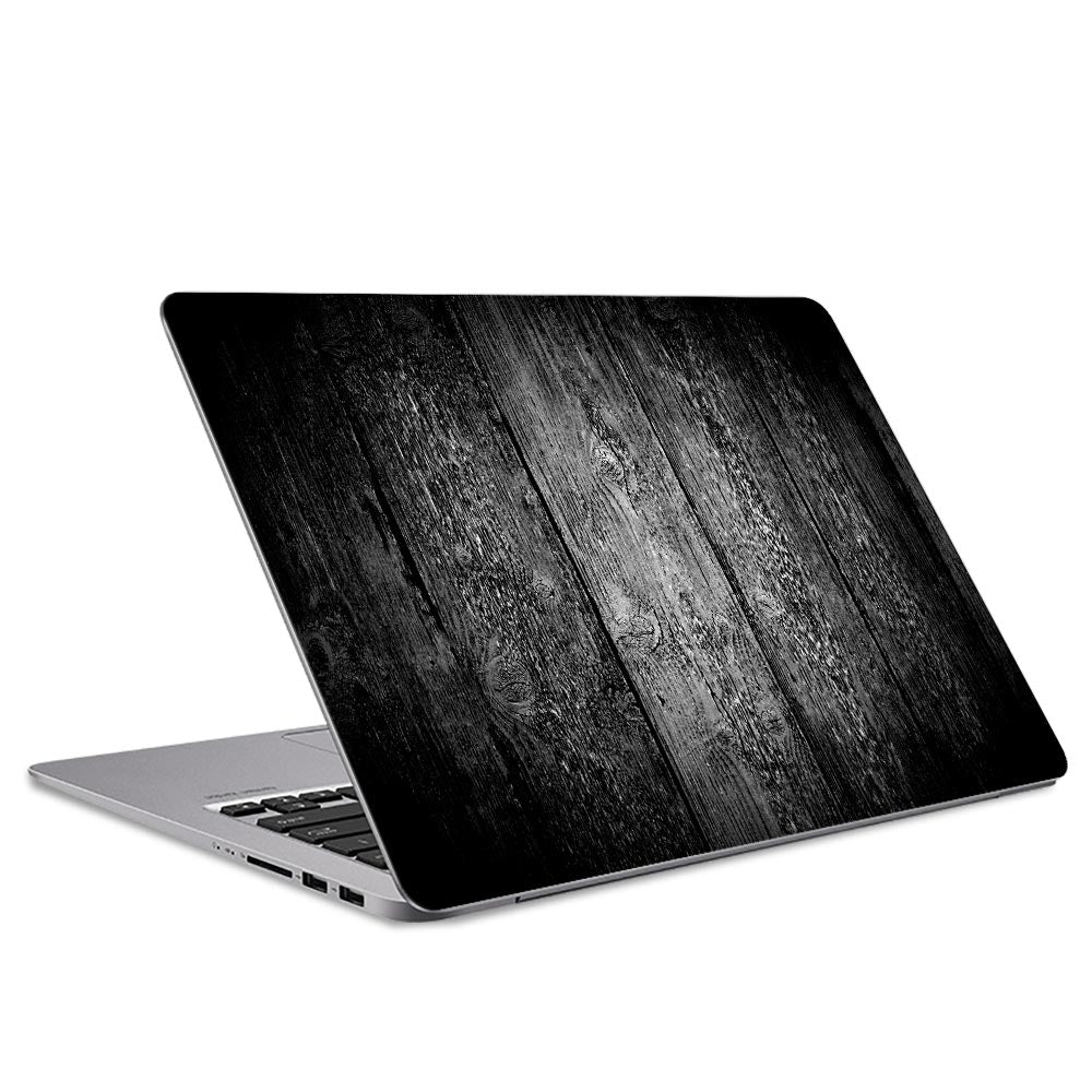 Black Timber Laptop Skin