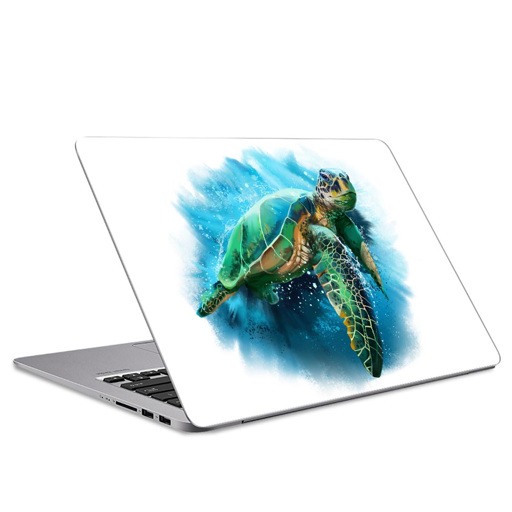Turtle Splash Laptop Skin