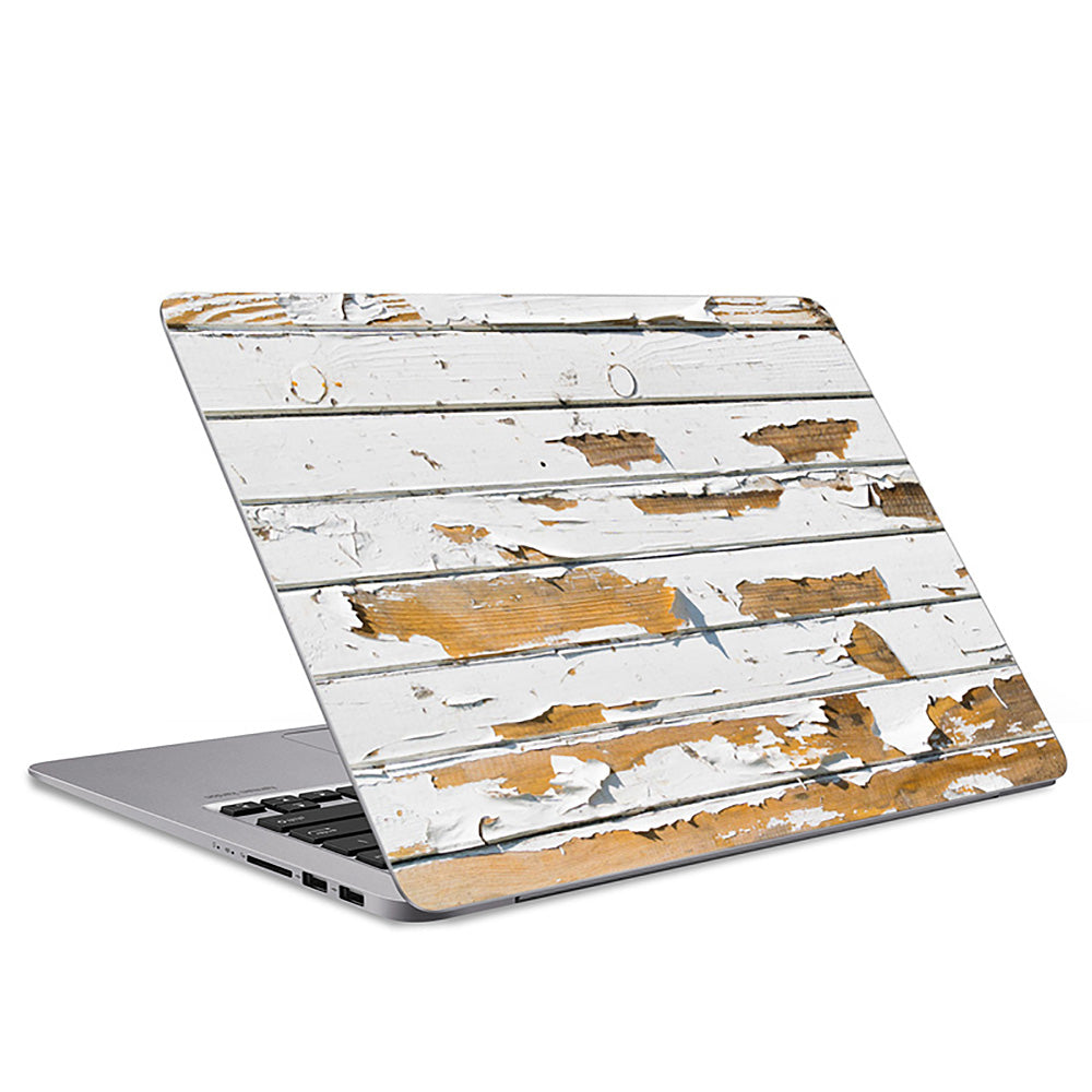 Peeling Wood Panels Laptop Skin