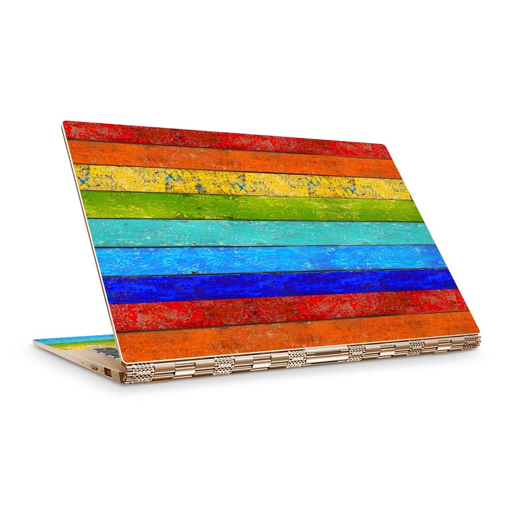 Vintage Rainbow Planks Lenovo Yoga 910 Skin