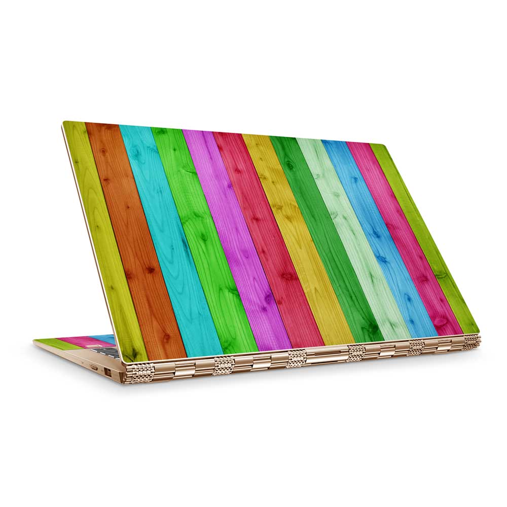 Rainbow Wood Panels Lenovo Yoga 910 Skin