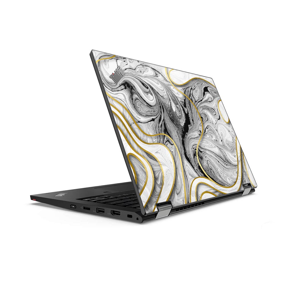 Acrylic Marble Swirl Lenovo ThinkPad L13 Yoga G2 Skin