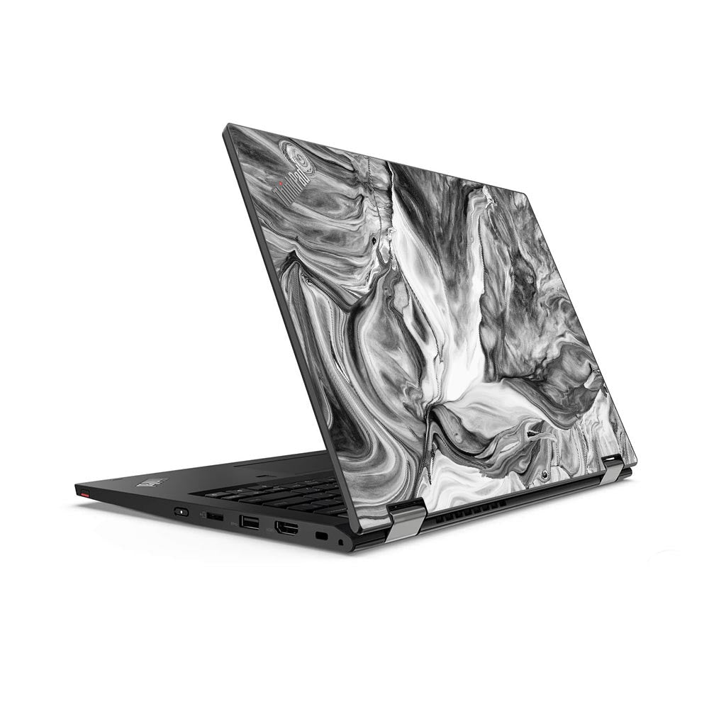 BW Marble Lenovo ThinkPad L13 Yoga G2 Skin