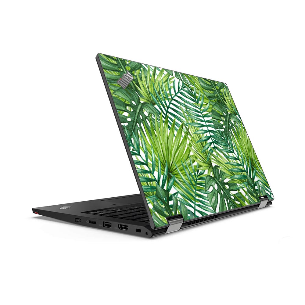 Watercolour Palm Leaves Lenovo ThinkPad L13 Yoga G2 Skin