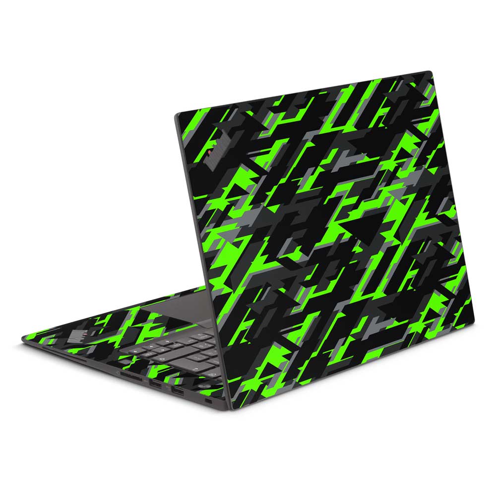 Green Geometric Camo Lenovo ThinkPad Yoga X1 Extreme G2 Skin