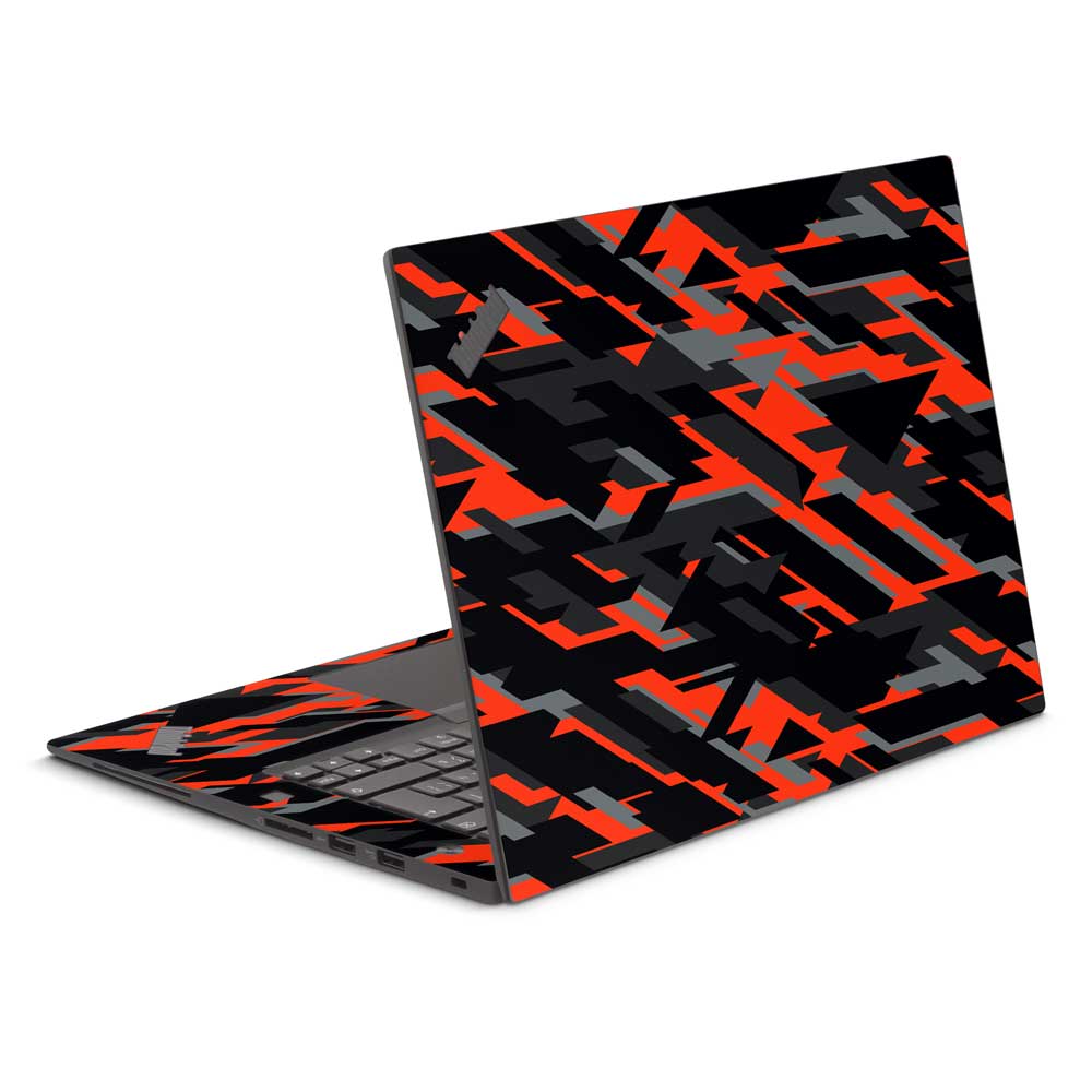 Red Geometric Camo Lenovo ThinkPad Yoga X1 Extreme G2 Skin