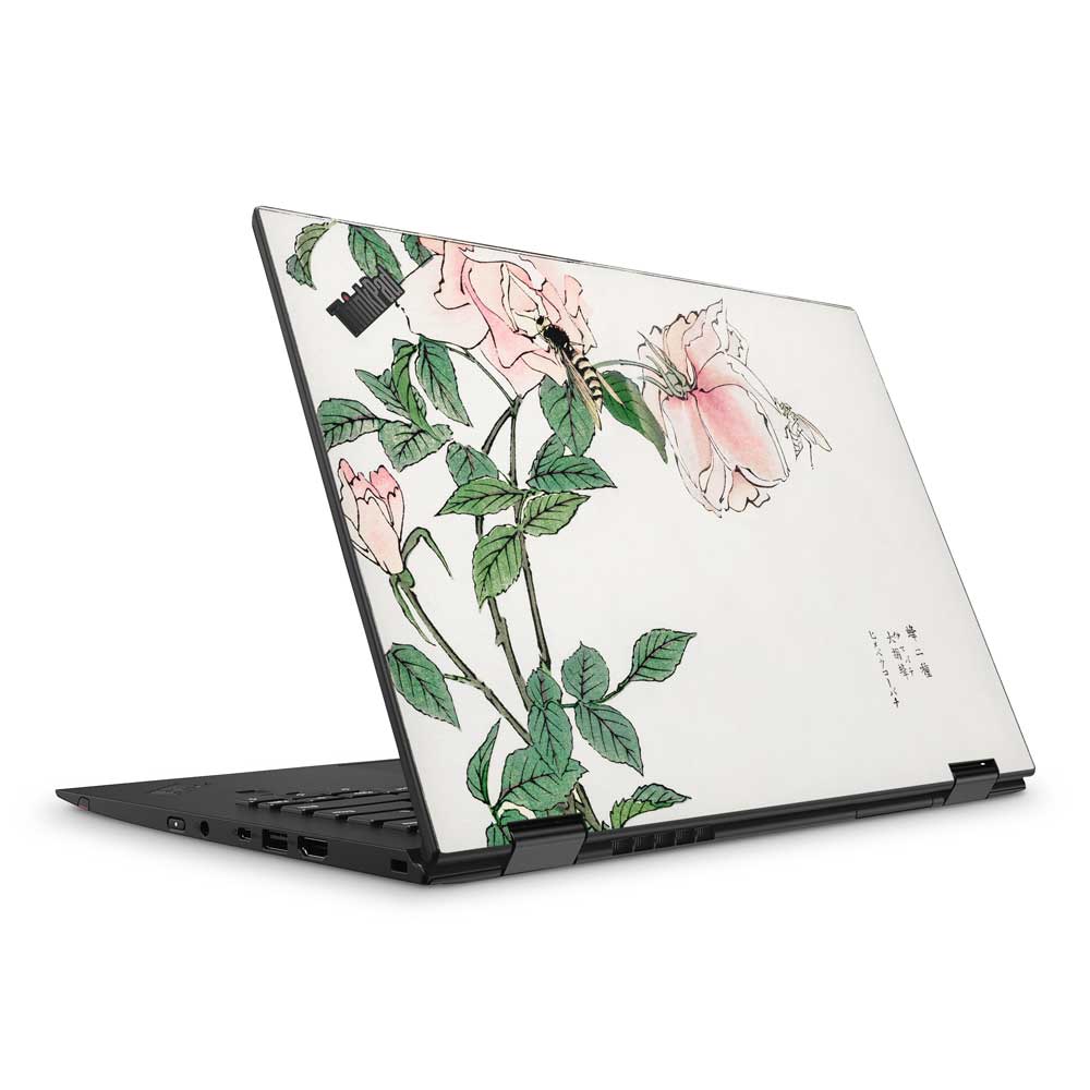 Bee and Flower Illustration Lenovo ThinkPad Yoga X1 G3 Skin