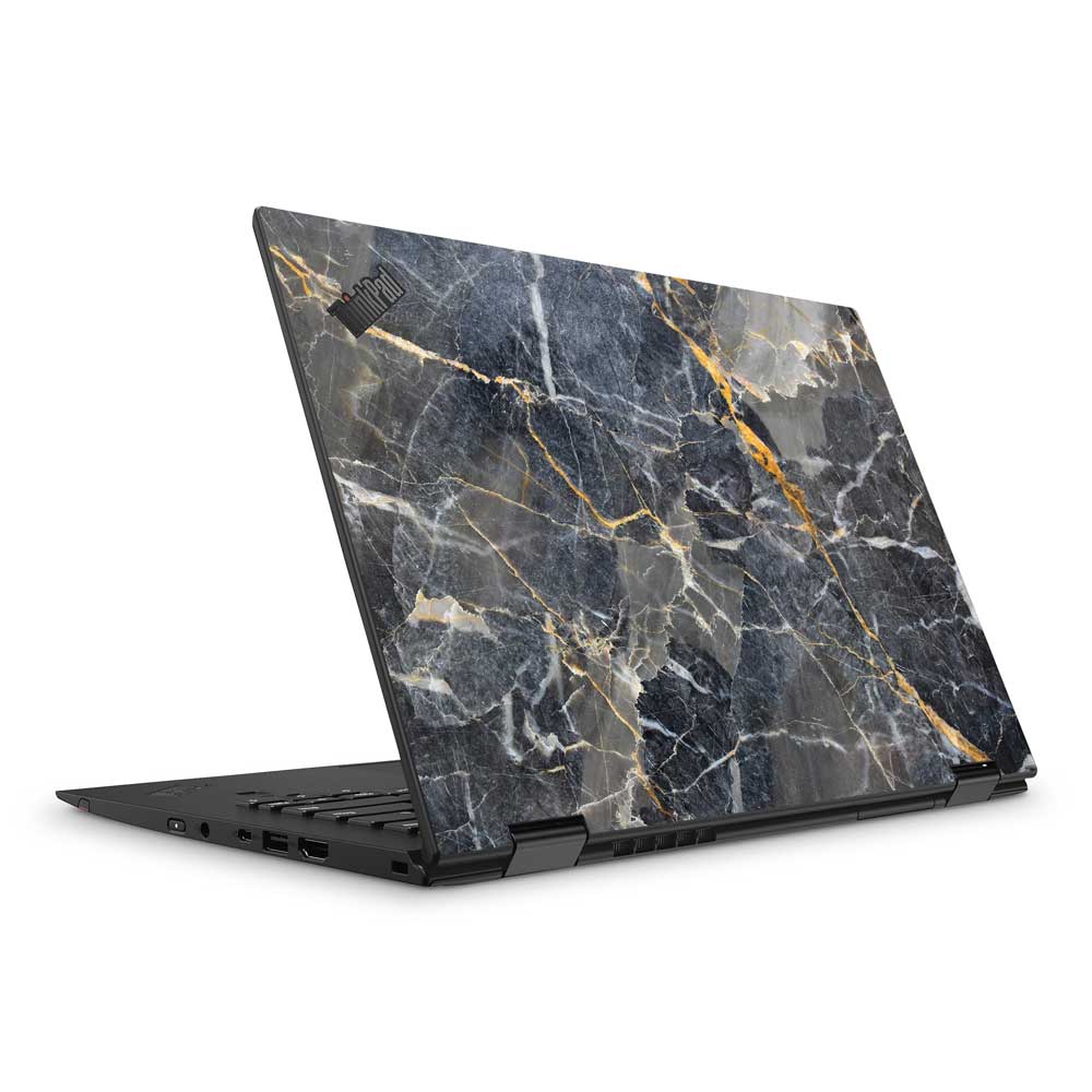 Slate Gold Marble Lenovo ThinkPad Yoga X1 G3 Skin