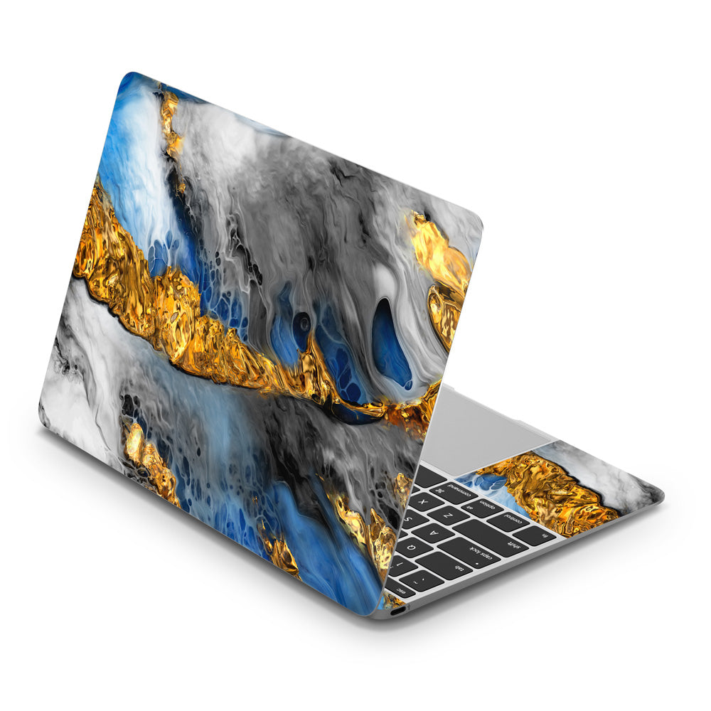 Blue Abstract MacBook 12 Skin