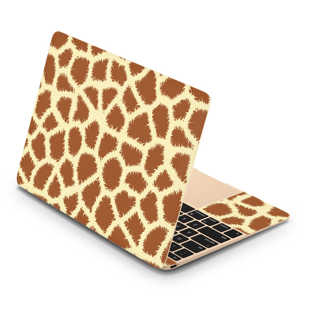 Giraffe Print MacBook 12 Skin