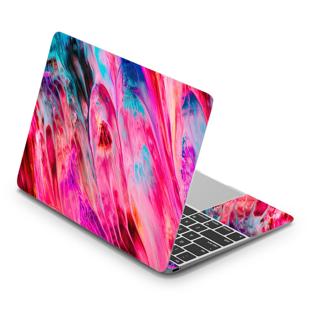 Pink Abstract MacBook 12 Skin