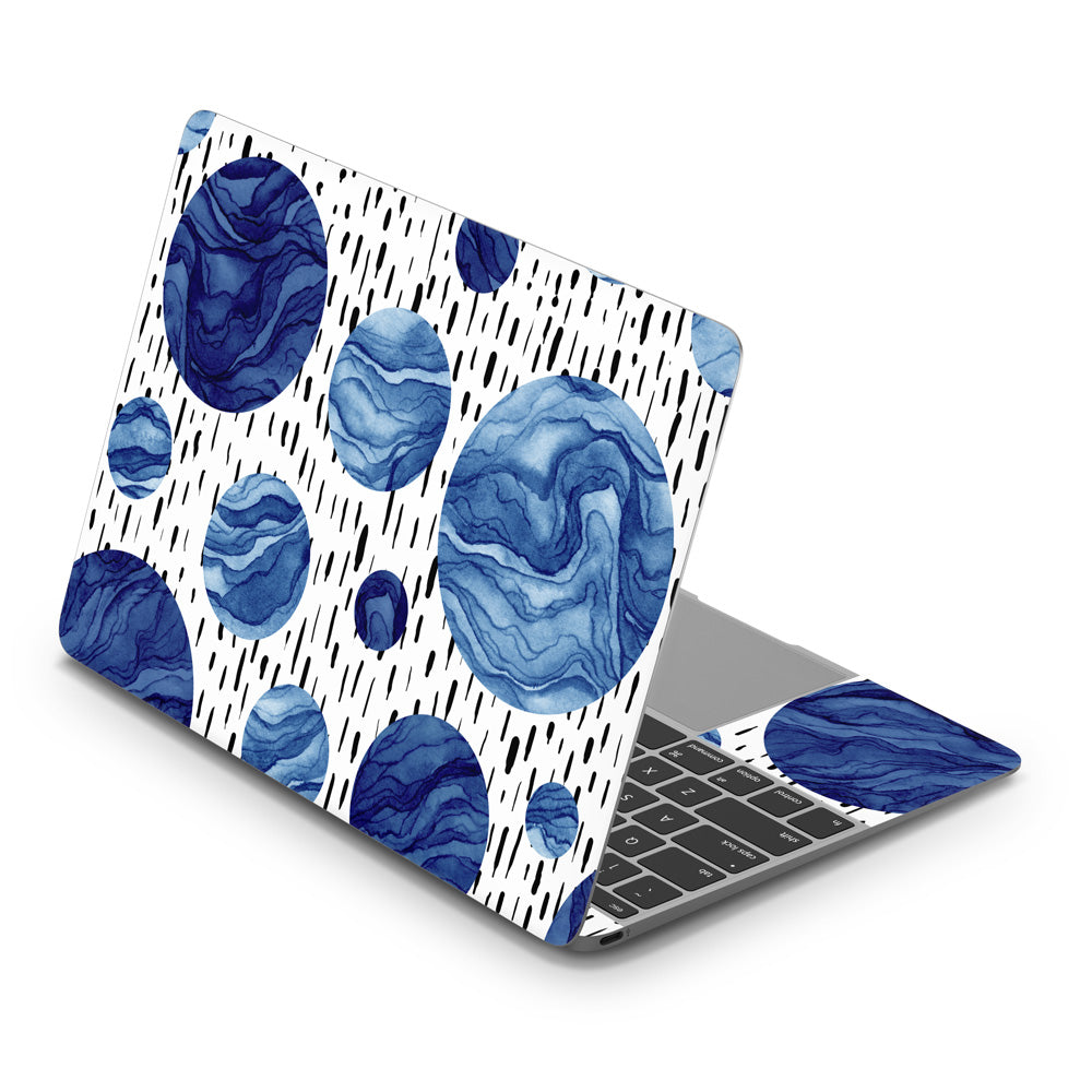 Blue Wave Drops MacBook 12 Skin